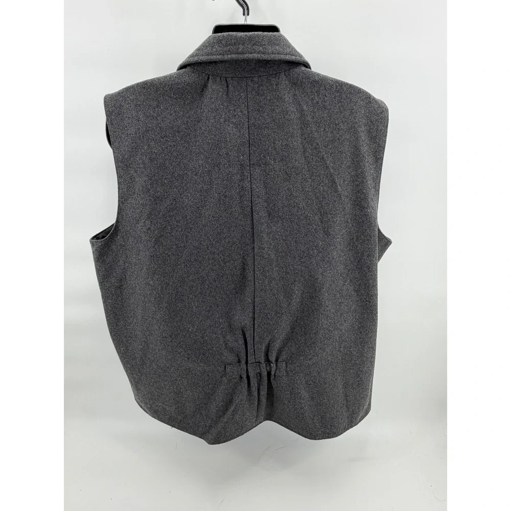 Panhandle Slim Vest Mens XXL Charcoal New Wool‎ Solid Heather Powder River